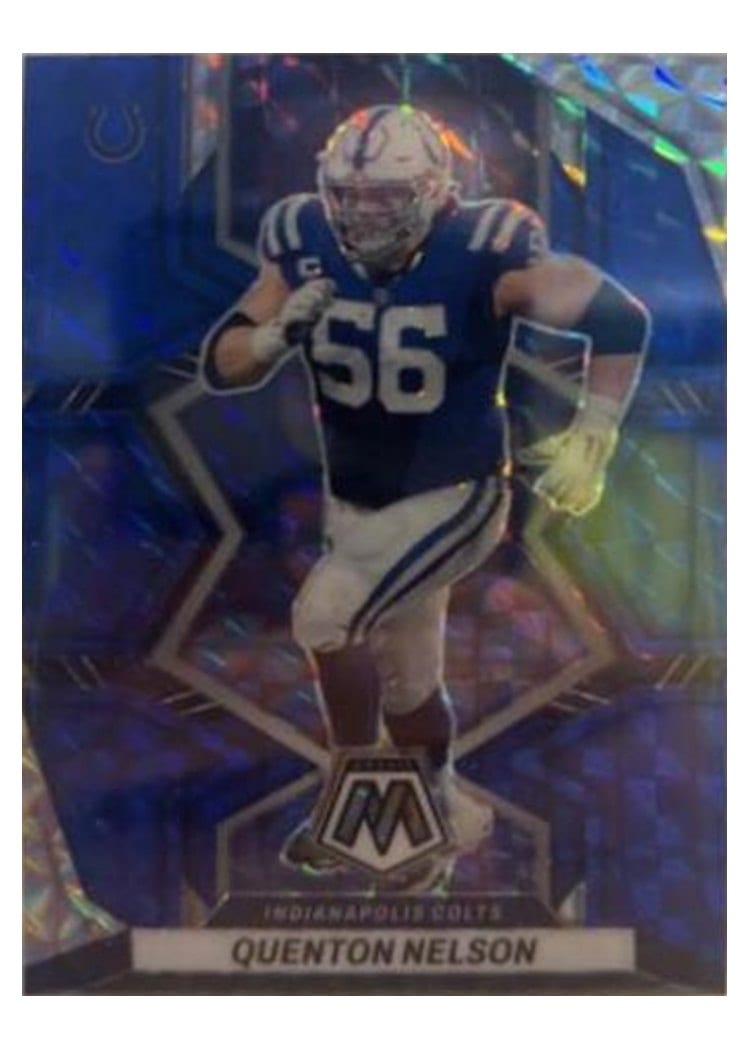 2022 Panini Mosaic Base Set Quenton Nelson #85 card