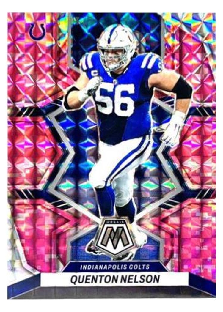 2022 Panini Mosaic Base Set Quenton Nelson #85 card