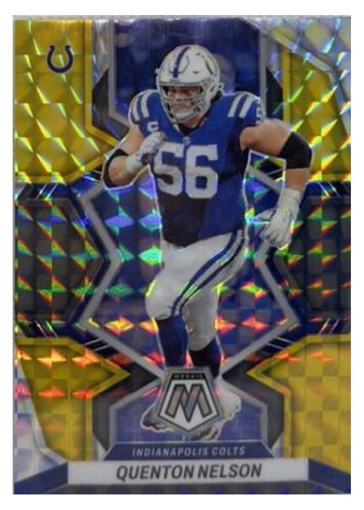 2022 Panini Mosaic Base Set Quenton Nelson #85 card
