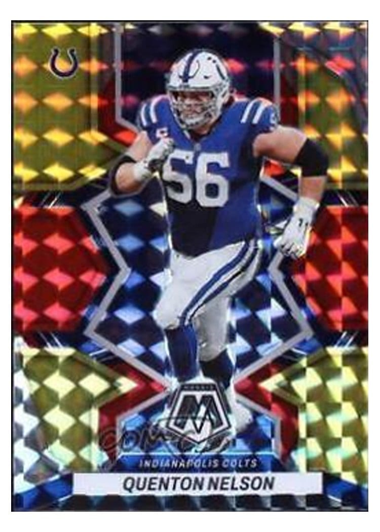 2022 Panini Mosaic Base Set Quenton Nelson #85 card