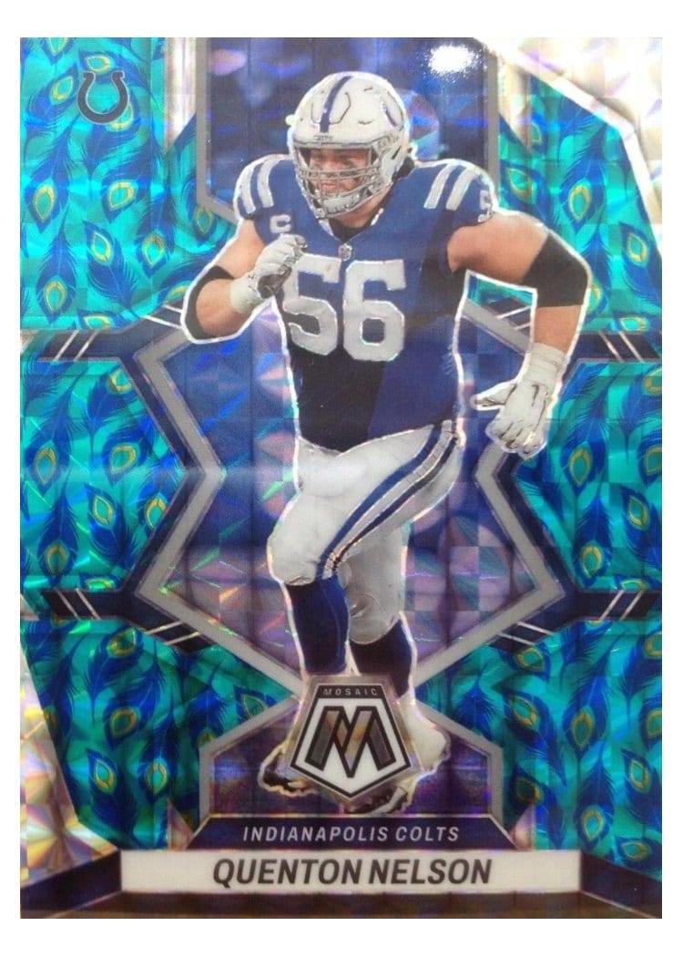 2022 Panini Mosaic Base Set Quenton Nelson #85 card