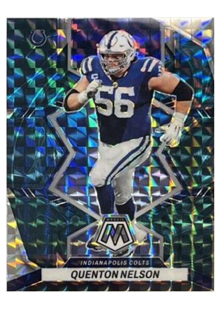 2022 Panini Mosaic Base Set Quenton Nelson #85 card