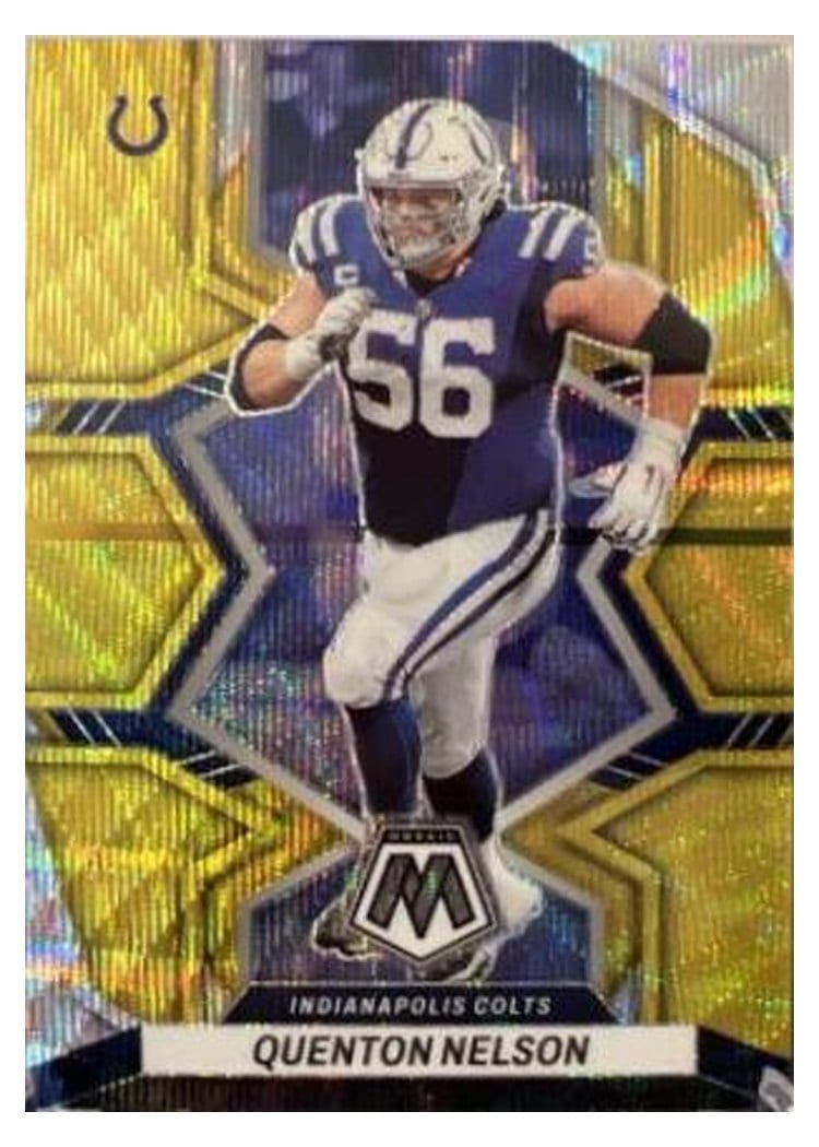 2022 Panini Mosaic Base Set Quenton Nelson #85 card