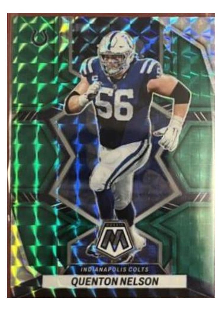 2022 Panini Mosaic Base Set Quenton Nelson #85 card