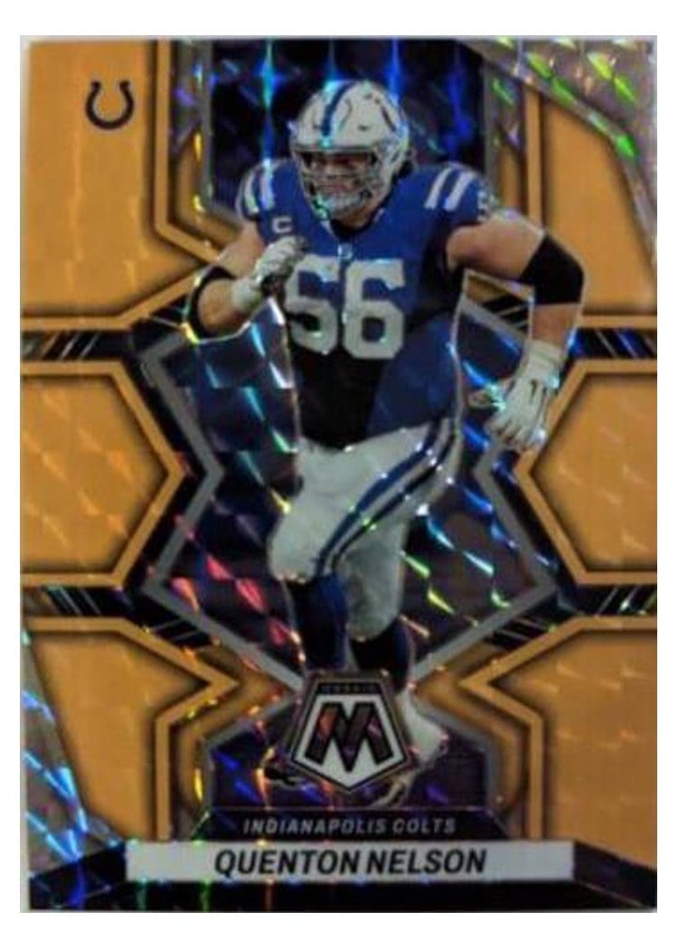 2022 Panini Mosaic Base Set Quenton Nelson #85 card