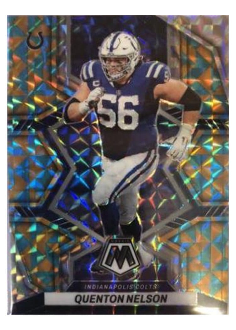 2022 Panini Mosaic Base Set Quenton Nelson #85 card