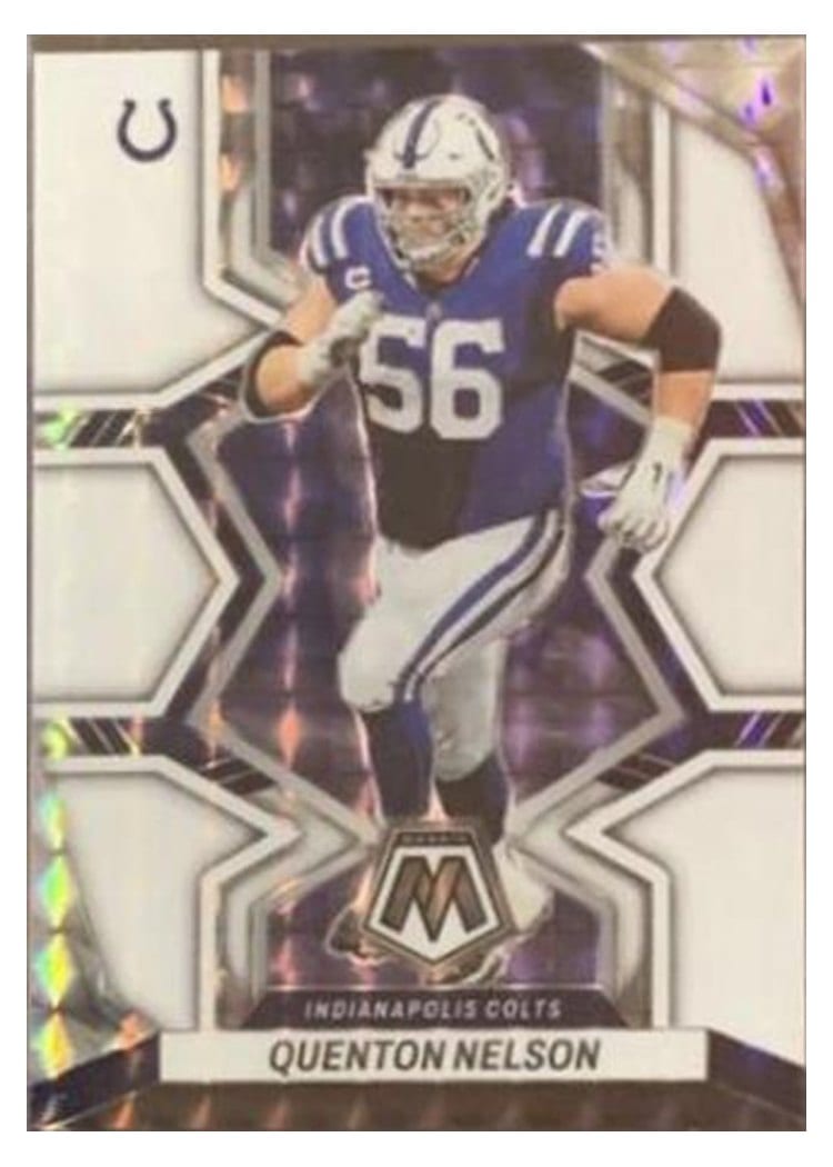 2022 Panini Mosaic Base Set Quenton Nelson #85 card