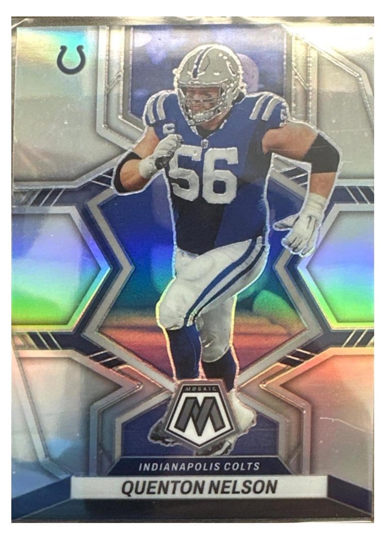 2022 Panini Mosaic Base Set Quenton Nelson #85 card