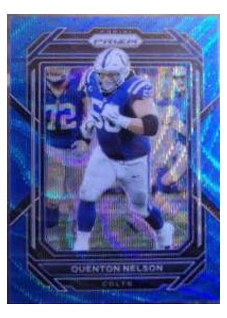 2022 Panini Prizm Base Set Quenton Nelson #124 card