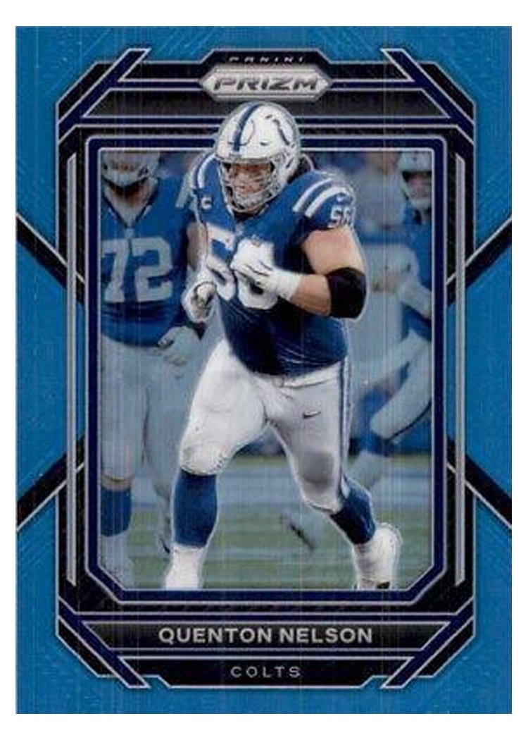 2022 Panini Prizm Base Set Quenton Nelson Light Blue #124 card