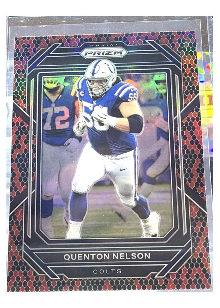 2022 Panini Prizm Base Set Quenton Nelson #124 card