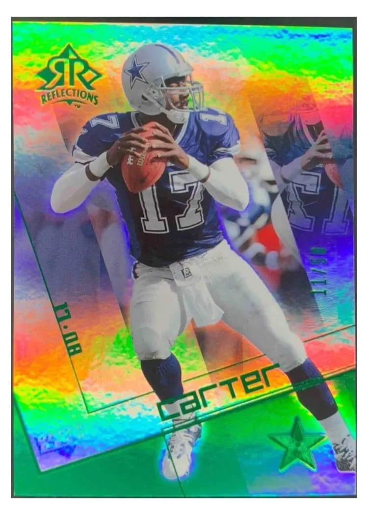 2004 Upper Deck Reflections Quincy Carter #27 card