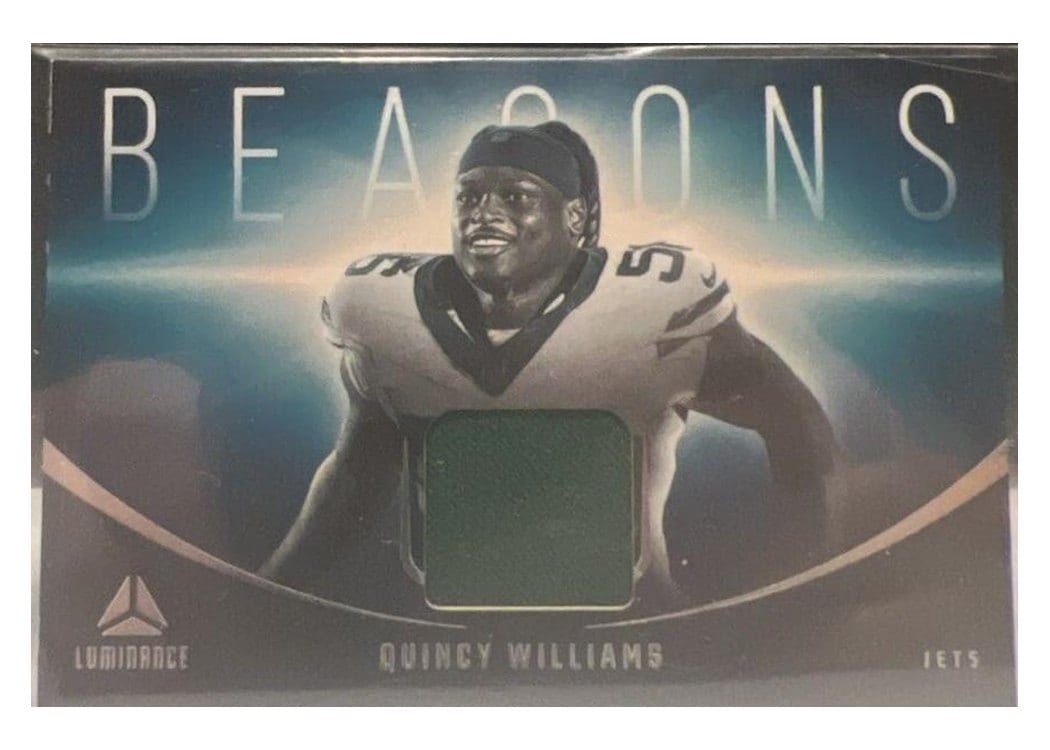 2024 Panini Luminance Beacons Relics Quincy Williams #BEA-QWS card