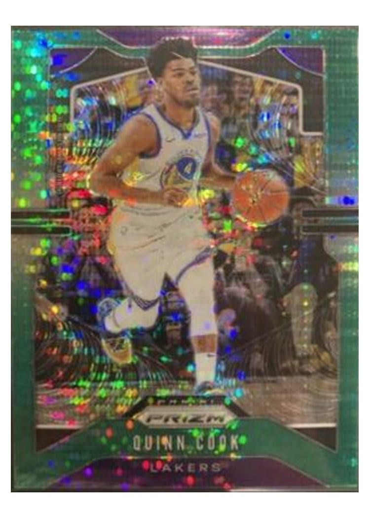 2019-20 Panini Prizm Base Set Quinn Cook Green Pulsar #105 card