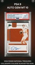 2024 Panini National Treasures Collegiate College Materials Signatures Quinn Ewers #87 card