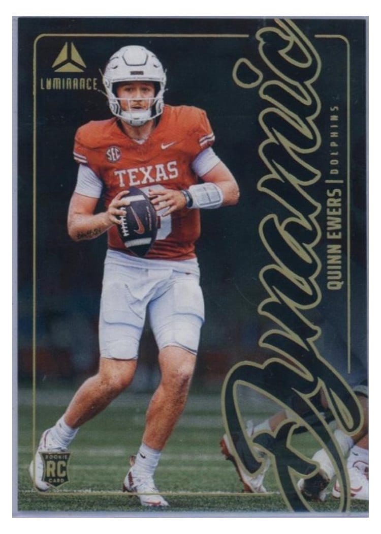 2025 Panini Luminance Dynamic Rookies Quinn Ewers #10 card