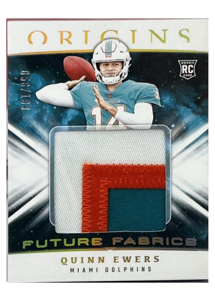 2025 Panini Origins Future Fabrics Quinn Ewers RELIC #10 card