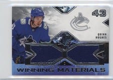 2021-22 SPx Winning Materials Quinn Hughes #WM-QH card