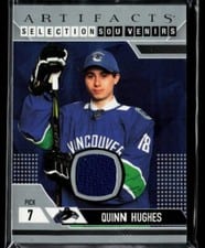 2023-24 Upper Deck Artifacts Selection Souvenirs Quinn Hughes #SS-QH card