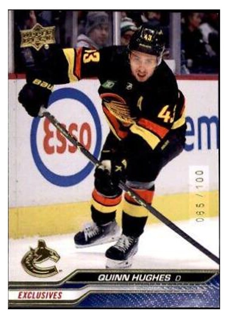2023-24 Upper Deck Base Set Quinn Hughes Exclusive #426 card
