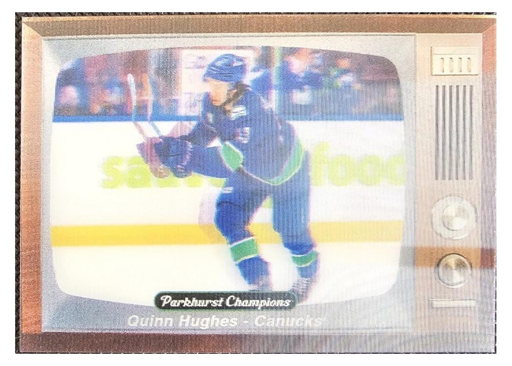 2024-25 Parkhurst Champions In Full Color Lenticulars Quinn Hughes #FC-6 card