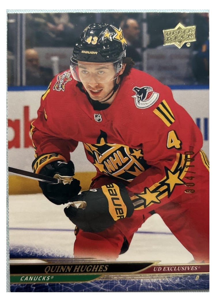 2024-25 Upper Deck Base Set Quinn Hughes #689 card
