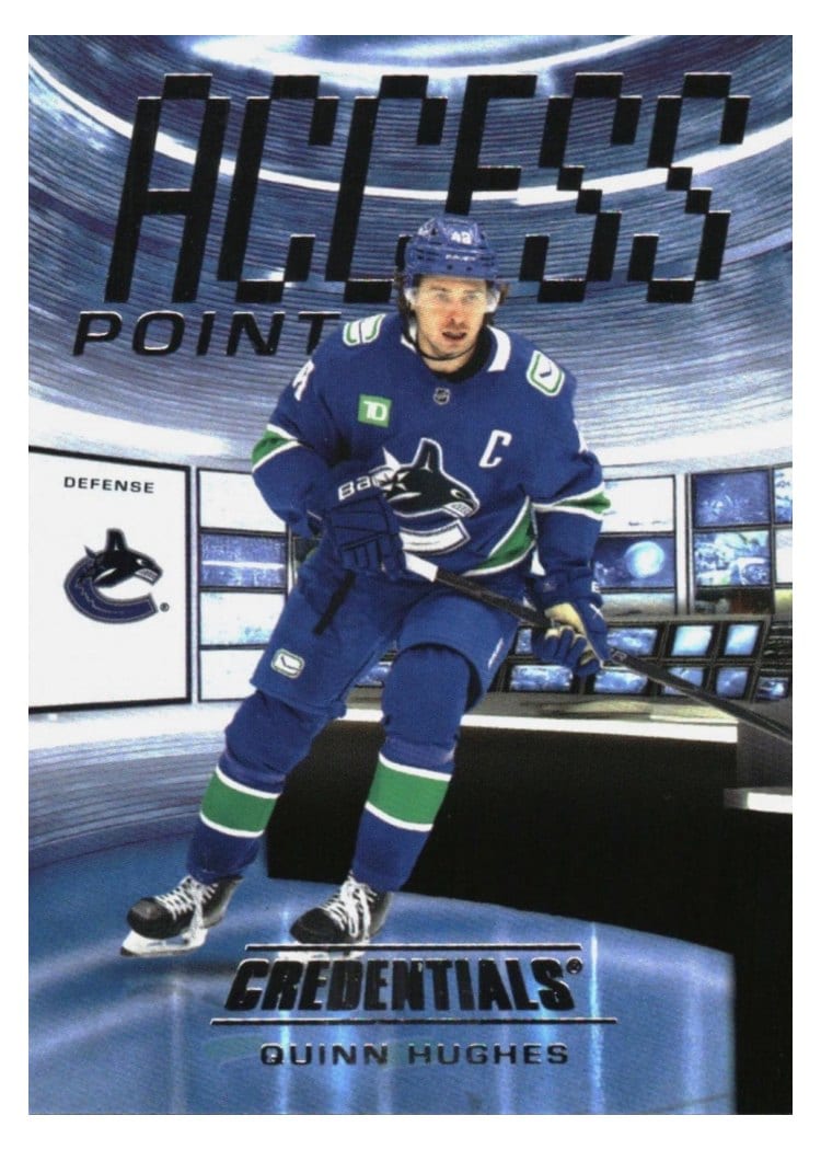 2025-26 Upper Deck Credentials Access Point Quinn Hughes #AP-12 card
