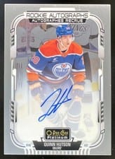 2025-26 O-Pee-Chee Platinum Rookie Autographs Quinn Hutson #R-QH card