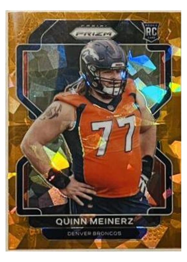 2021 Panini Prizm Base Set Quinn Meinerz Orange Ice Prizm #430 card