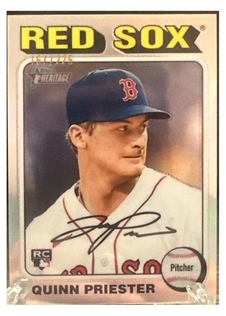 2024 Topps Heritage Base Set Quinn Priester #579 card