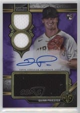 2024 Topps Triple Threads Rookie Autographed Relics Quinn Priester #RAR-QP card