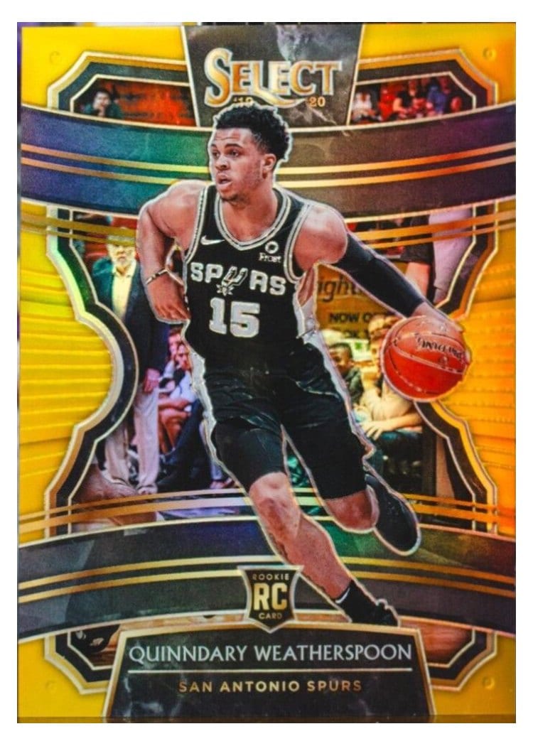 2019-20 Panini Select Base Set Quinndary Weatherspoon Gold Prizm #11