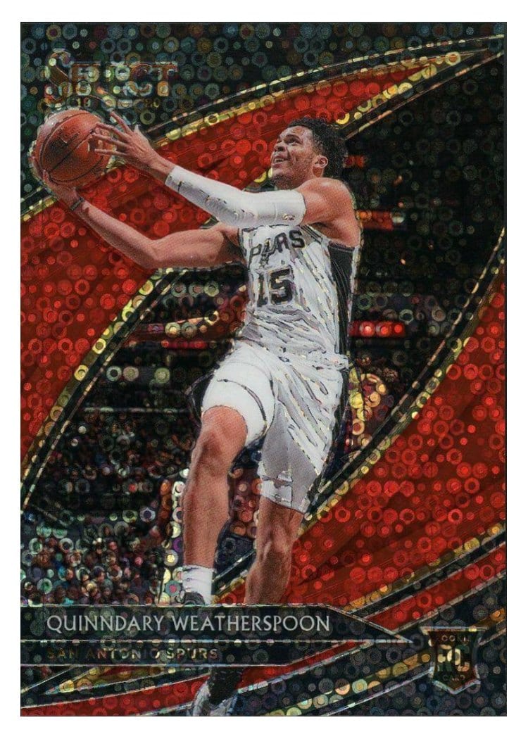 2019-20 Panini Select Base Set Quinndary Weatherspoon Red Disco Prizm #225 card