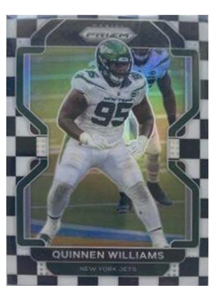 2021 Panini Prizm Base Set Quinnen Williams Black and White Checker Prizm #89 card