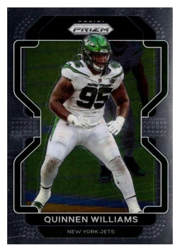 2021 Panini Prizm Base Set Quinnen Williams #89 card