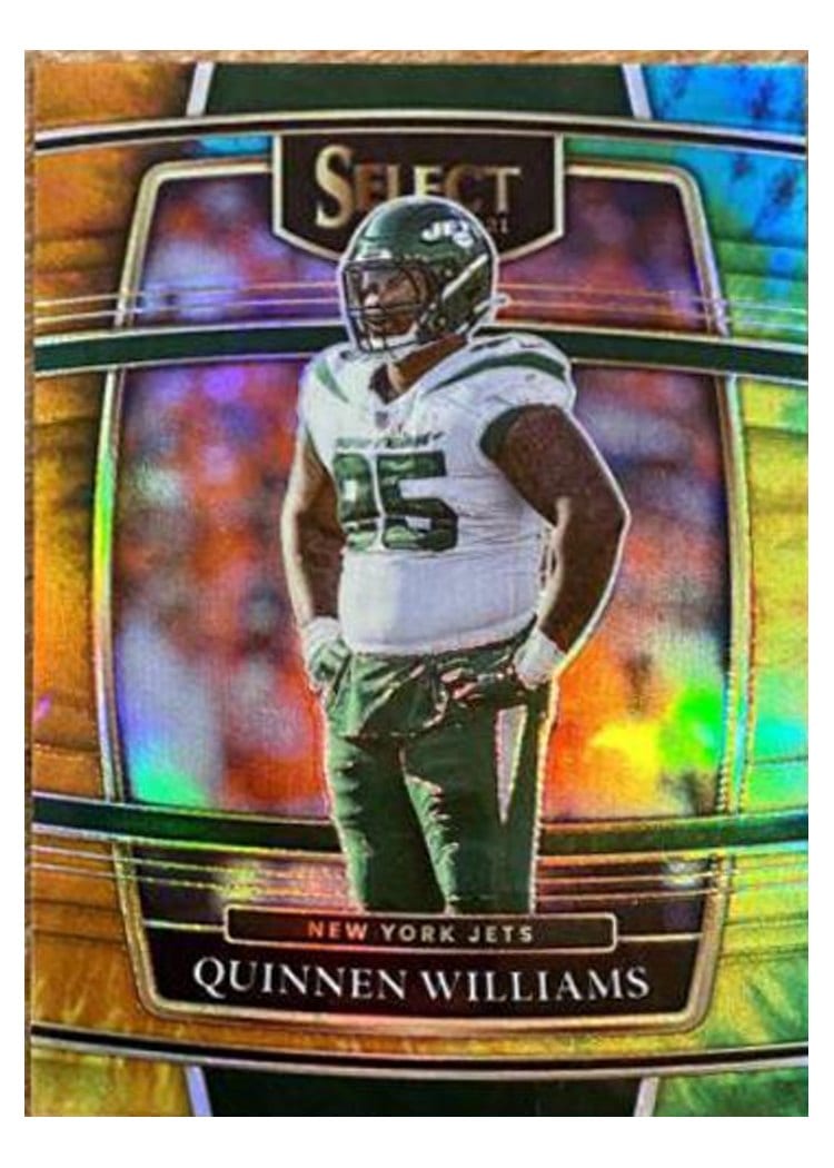 2021 Panini Select Base Set Quinnen Williams Tie Dye #27 card