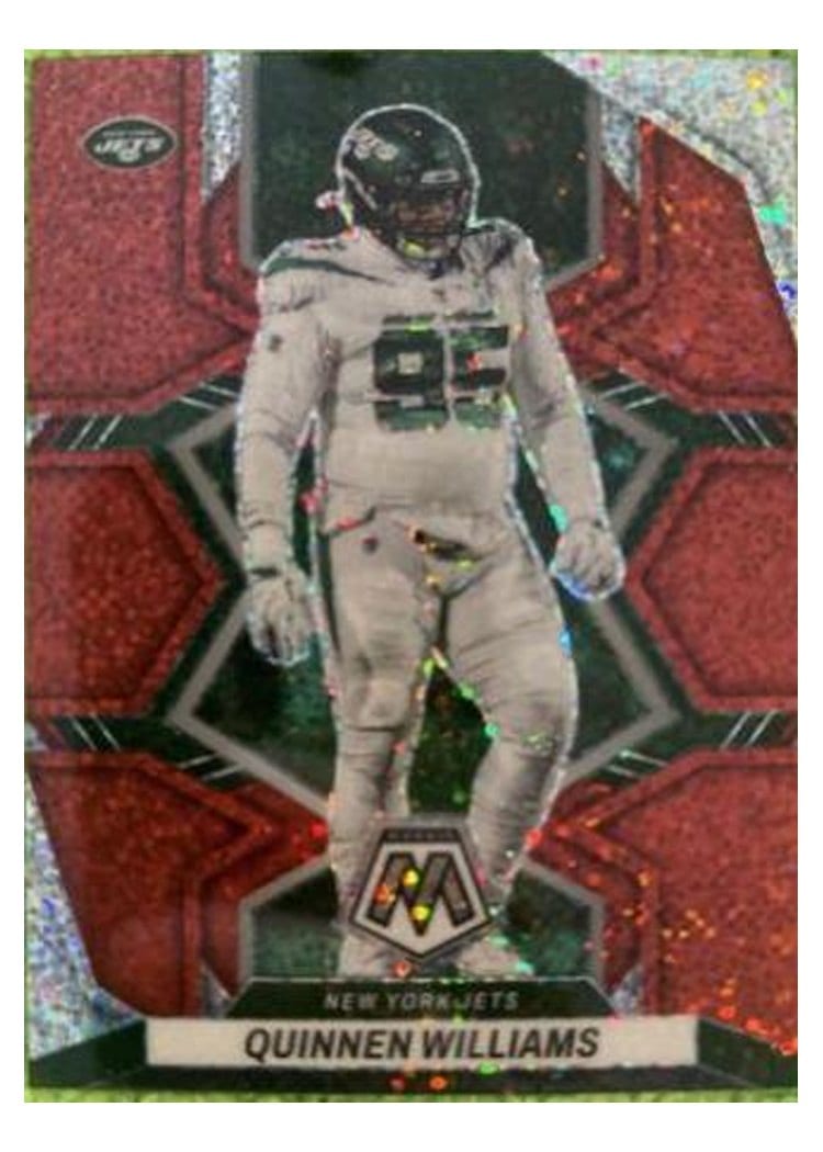 2022 Panini Mosaic Base Set Quinnen Williams Red Sparkle #154 card