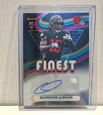 2025 Finest Rookie Finest Autographs Quinshon Judkins #RFA-QJ card