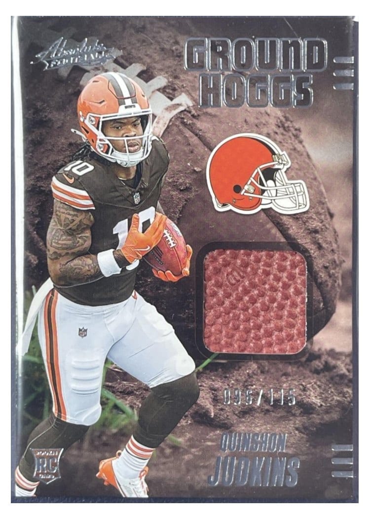 2025 Panini Absolute Ground Hoggs Materials Quinshon Judkins #GHM-QJS card