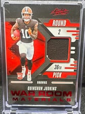 2025 Panini Absolute War Room Materials Quinshon Judkins #WRM-QJS card