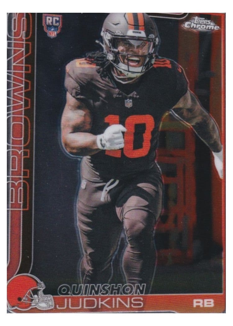 2025 Topps Chrome Base Set Quinshon Judkins #325 card