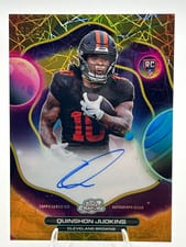 2025 Topps Cosmic Chrome First Flight Signatures Quinshon Judkins #FFS-QJ card