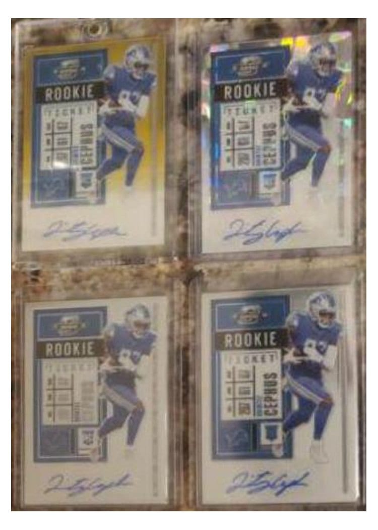 2020 Panini Contenders Optic Base Set Quintez Cephus Autograph Cracked Ice #189 card
