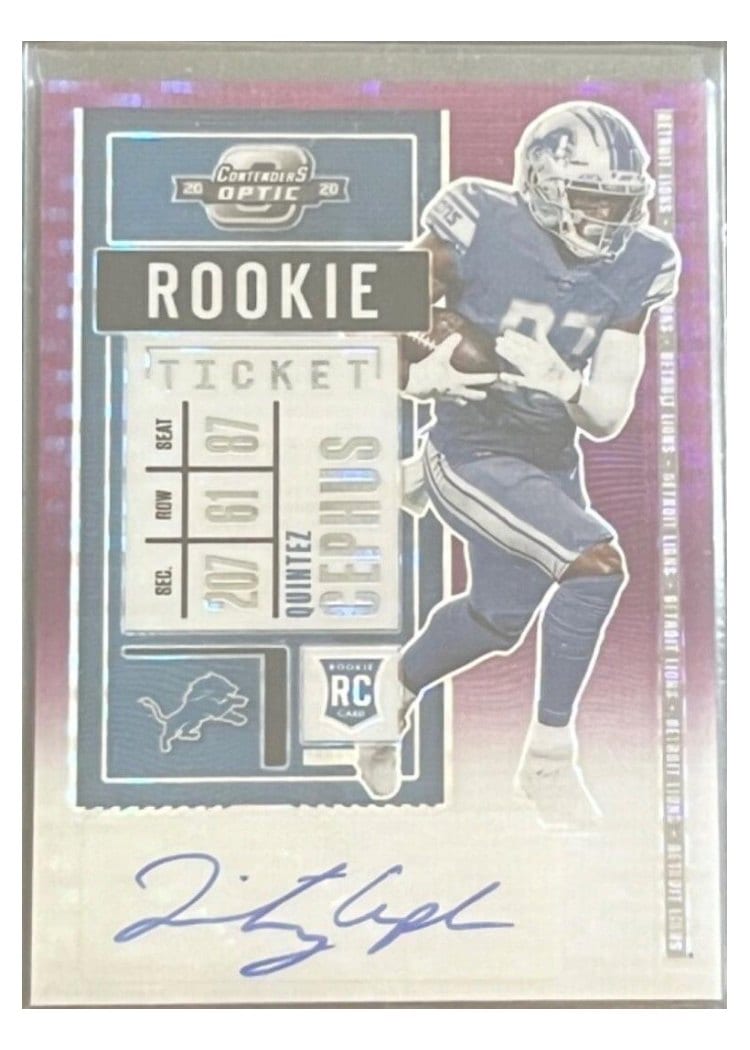 2020 Panini Contenders Optic Base Set Quintez Cephus #189 card