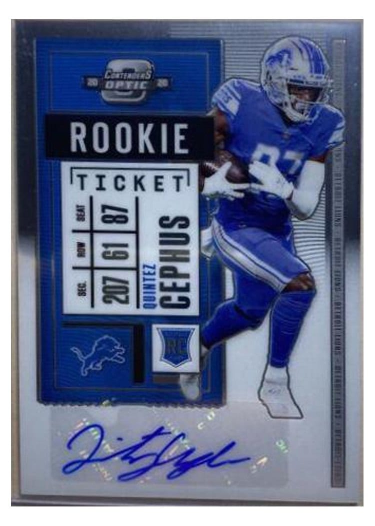 2020 Panini Contenders Optic Base Set Quintez Cephus #189 card