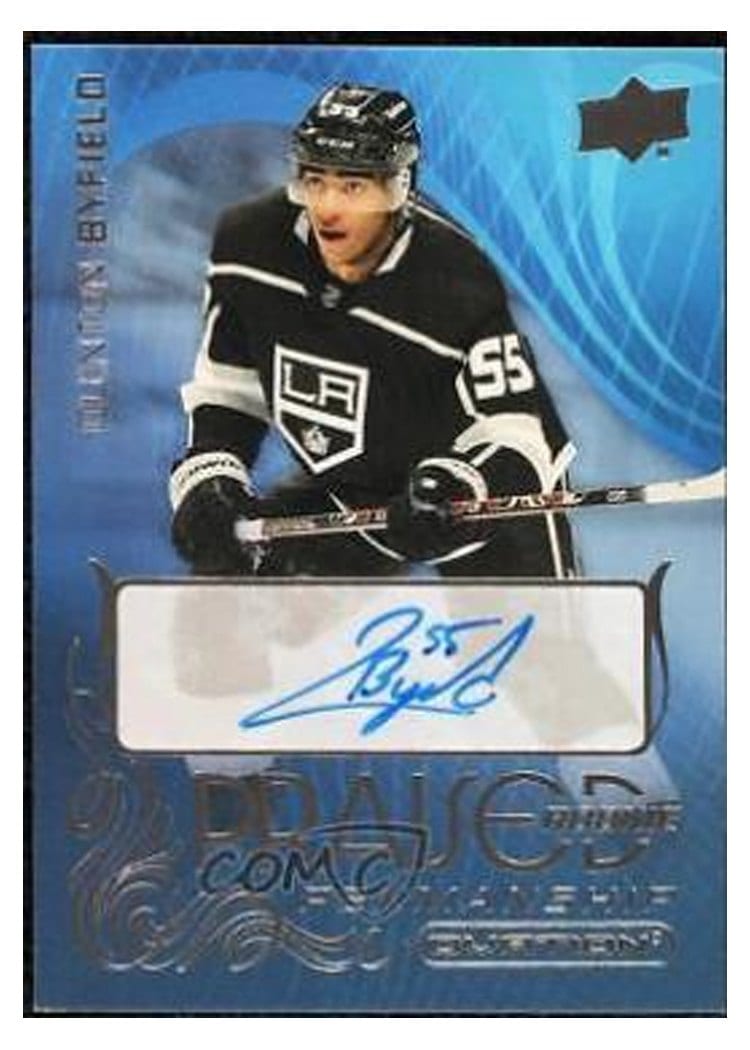 2021-22 Upper Deck Ovation Praised Rookie Penmanship Quinton Byfield #PRP-QB card