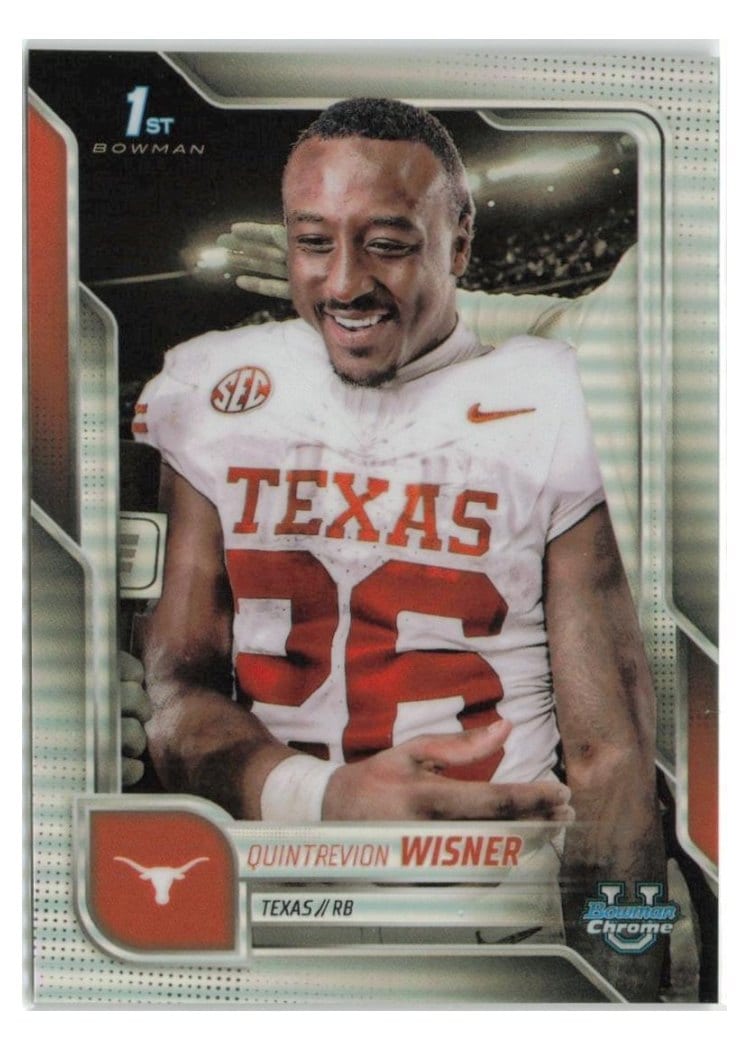 2025 Bowman University Chrome Base Image Variation Refractor Quintrevion Wisner #SP-25 card