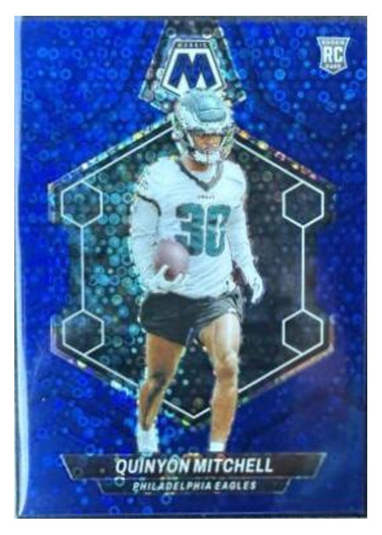 2024 Panini Mosaic Base Set Quinyon Mitchell No Huddle Blue #322 card