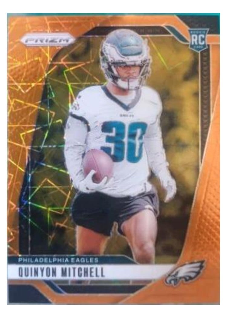 2024 Panini Prizm Base Set Quinyon Mitchell Orange #381 card