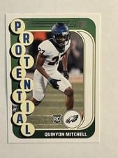 2024 Score Protential Quinyon Mitchell #20 card